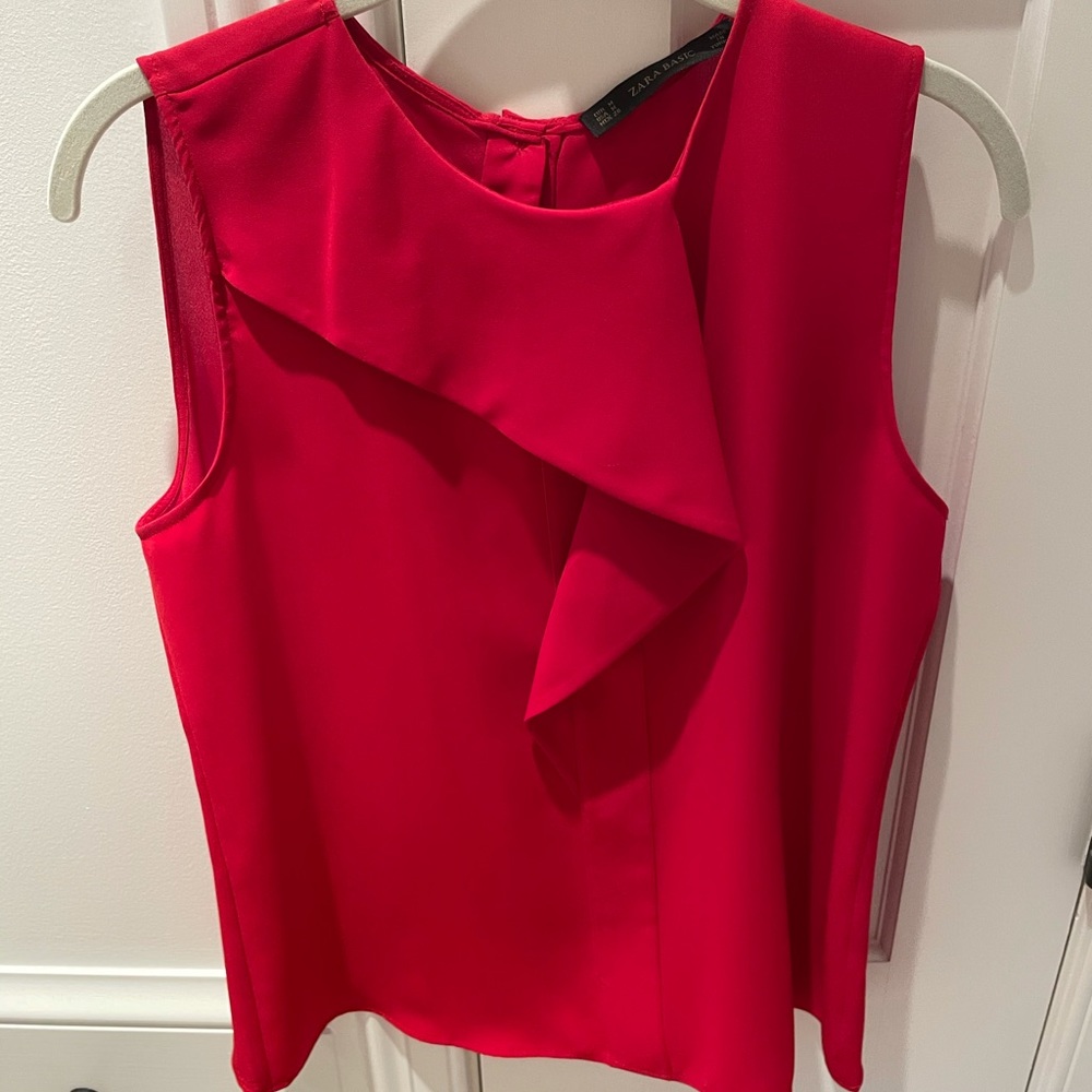 Zara red tank